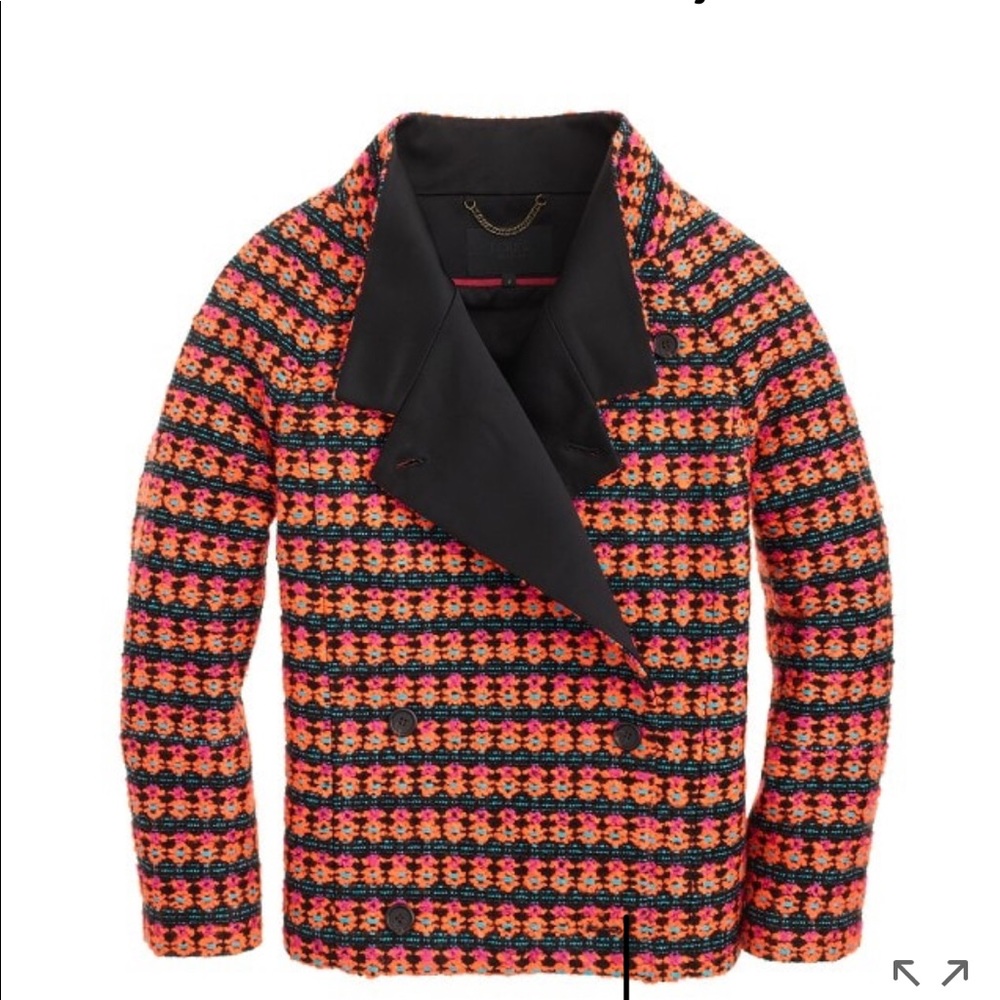 J Crew Collection Neon Tweed Jacket - Picture 2 of 5